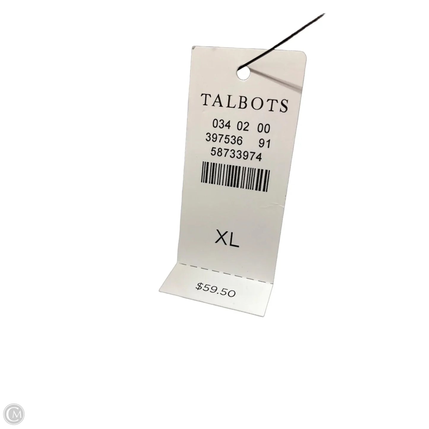 Top Short Sleeve By Talbots In Striped Pattern, Size: Xl