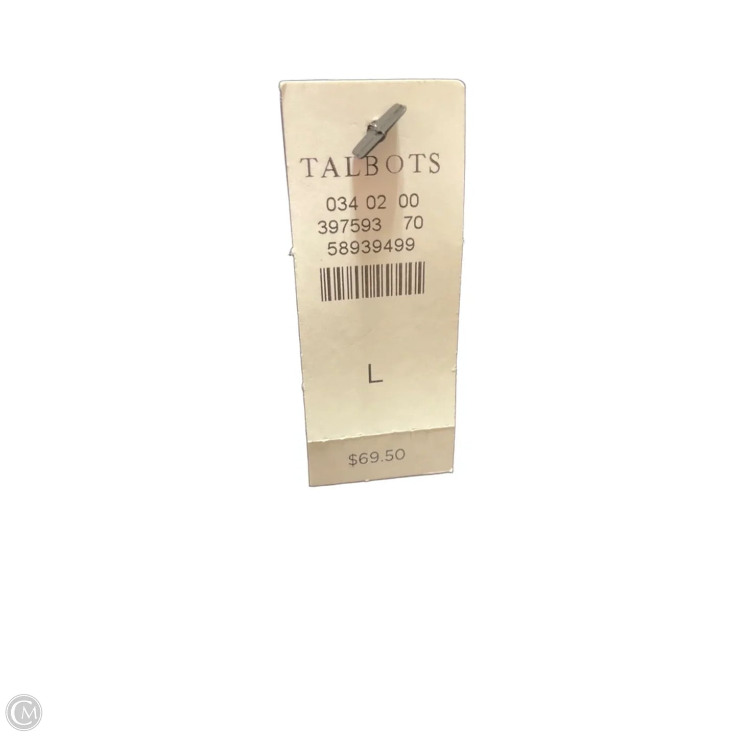 Top Short Sleeve By Talbots In Black, Size: Xl