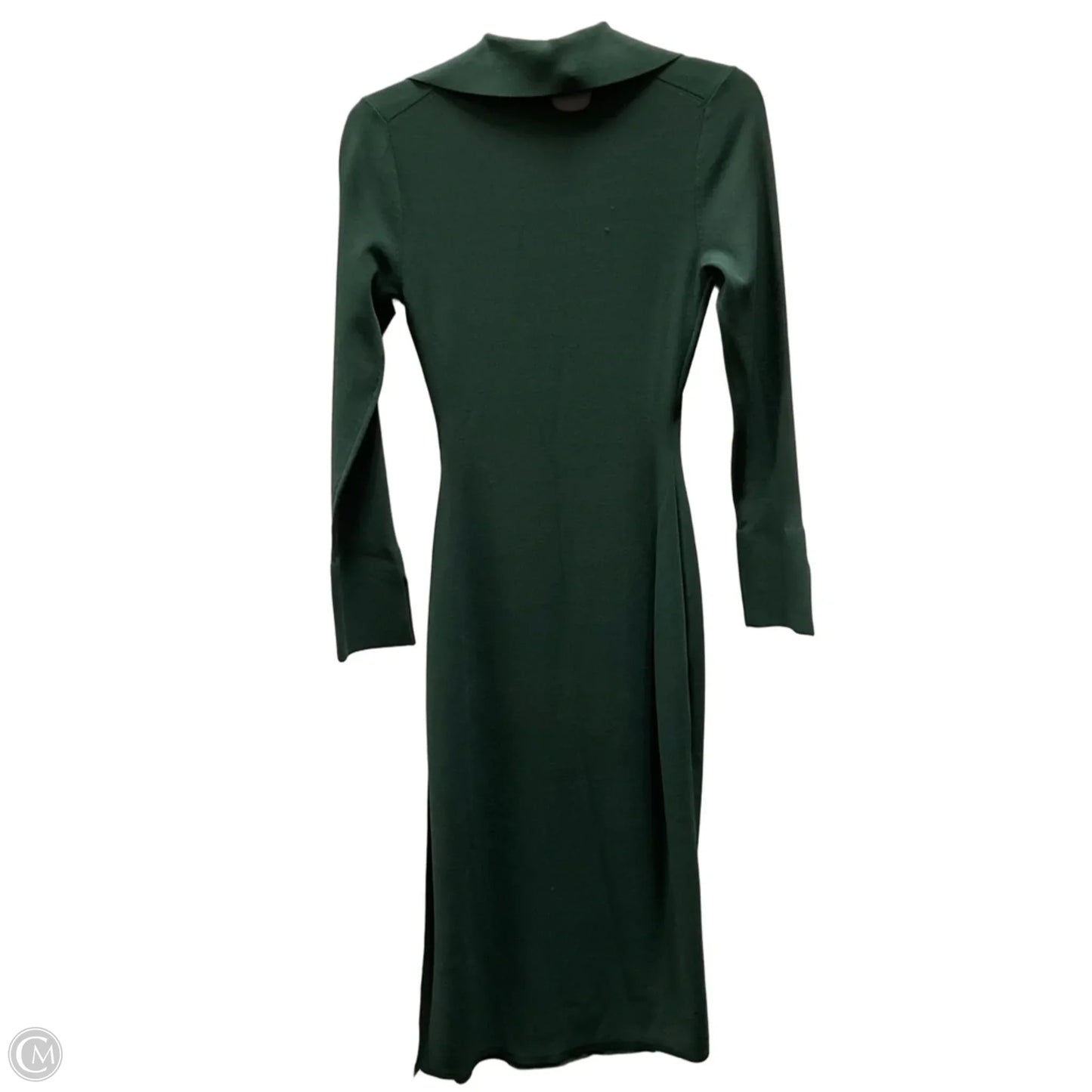 Dress Casual Midi By Banana Republic In Green, Size: Xs