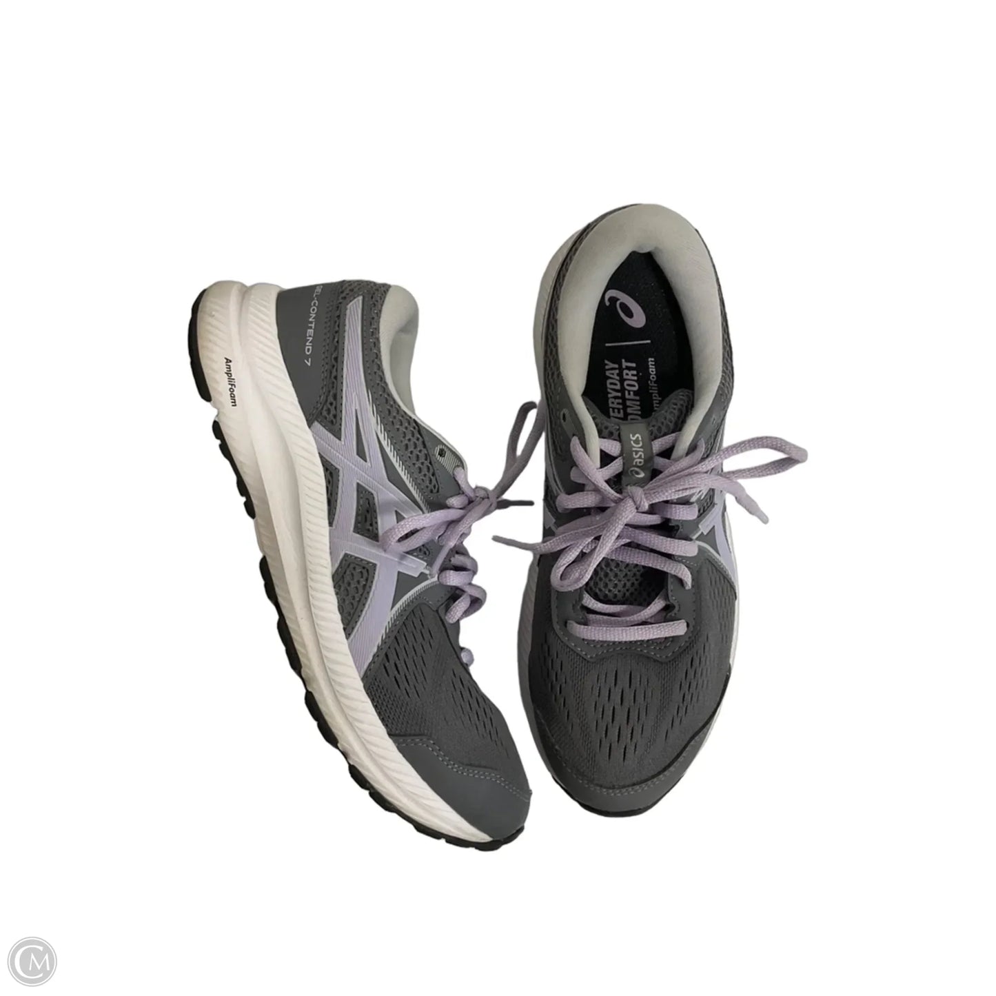 Shoes Athletic By Asics In Grey & Purple, Size: 8.5