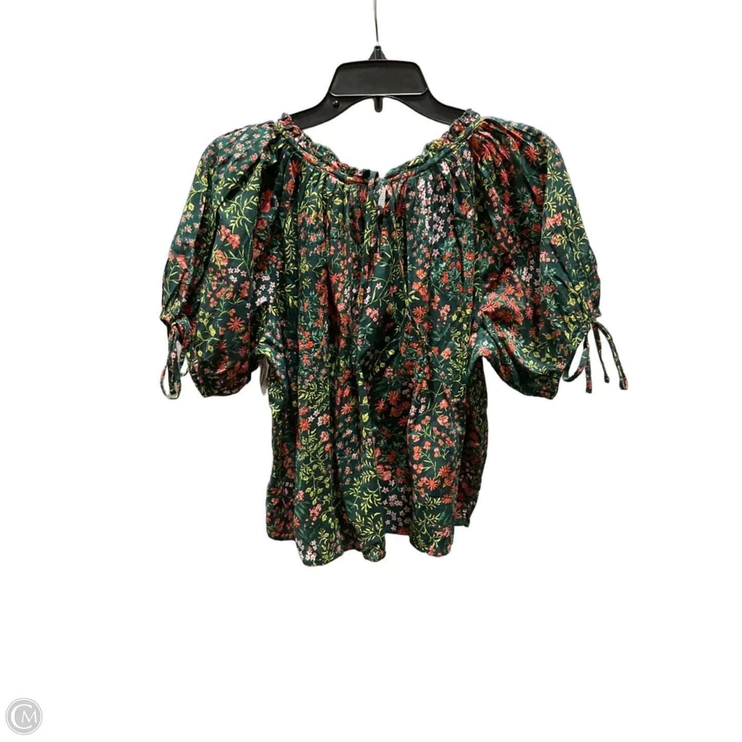 Top Short Sleeve By Loft In Floral Print, Size: S