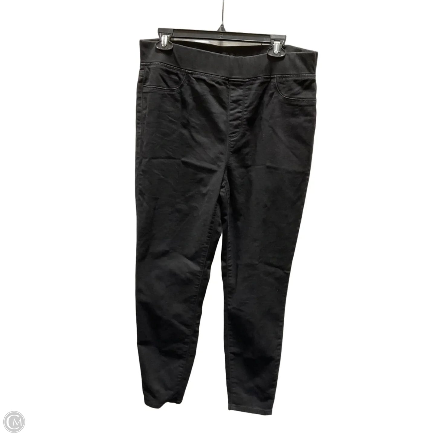 Jeans Jeggings By Talbots In Black Denim, Size: 12