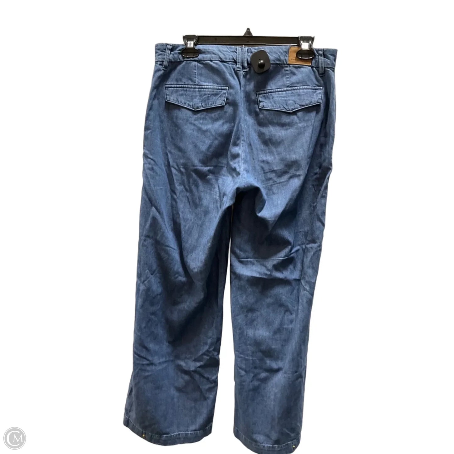 Jeans Wide Leg By American Eagle In Blue Denim, Size: 8l