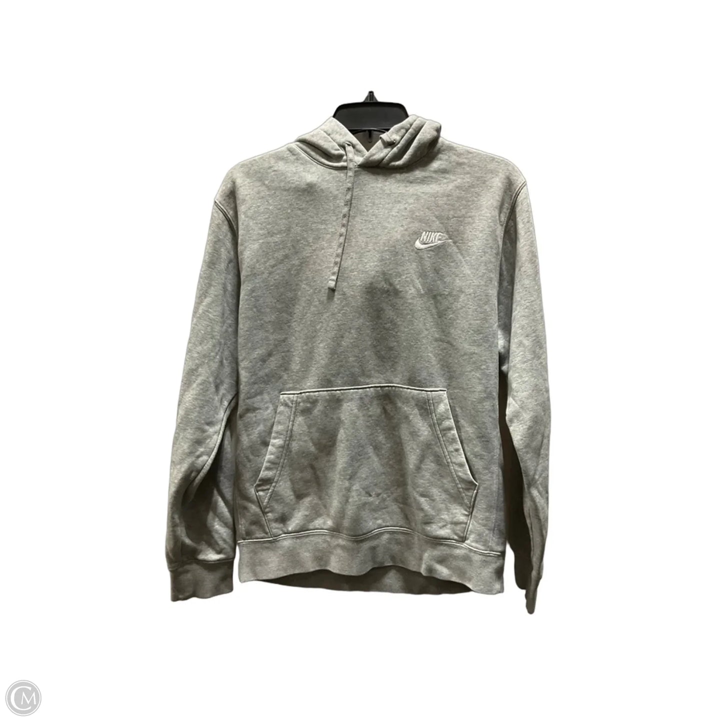 Athletic Sweatshirt Hoodie By Nike Apparel In Grey, Size: S