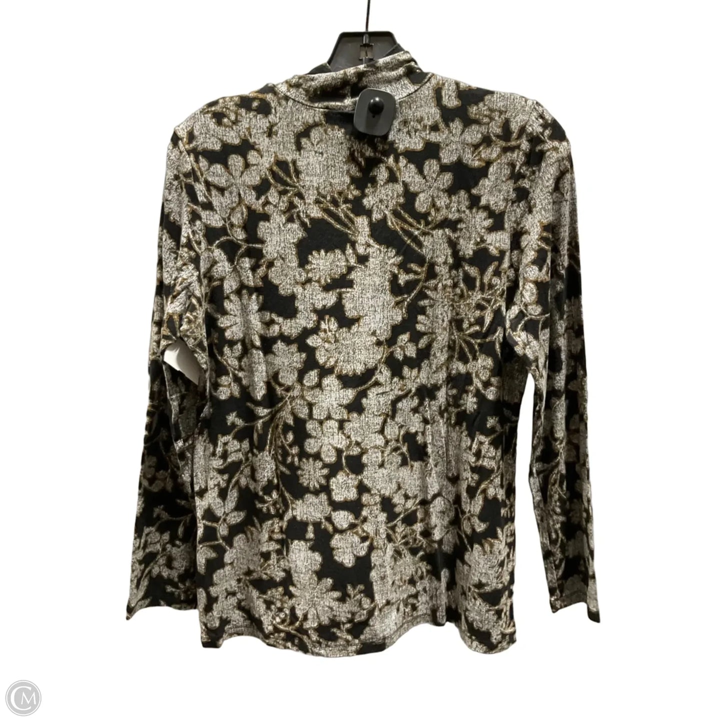 Top Long Sleeve By Chicos In Floral Print, Size: M