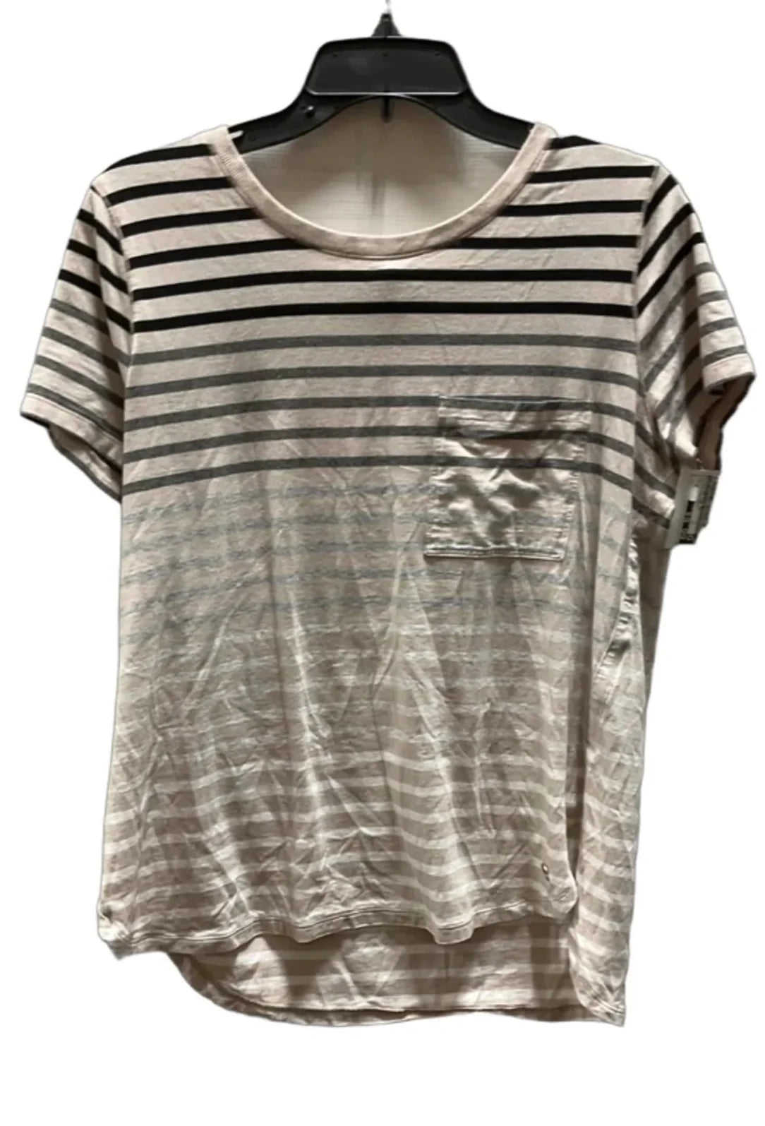 Athletic Top Short Sleeve By Calvin Klein Performance In Striped Pattern, Size: Xl