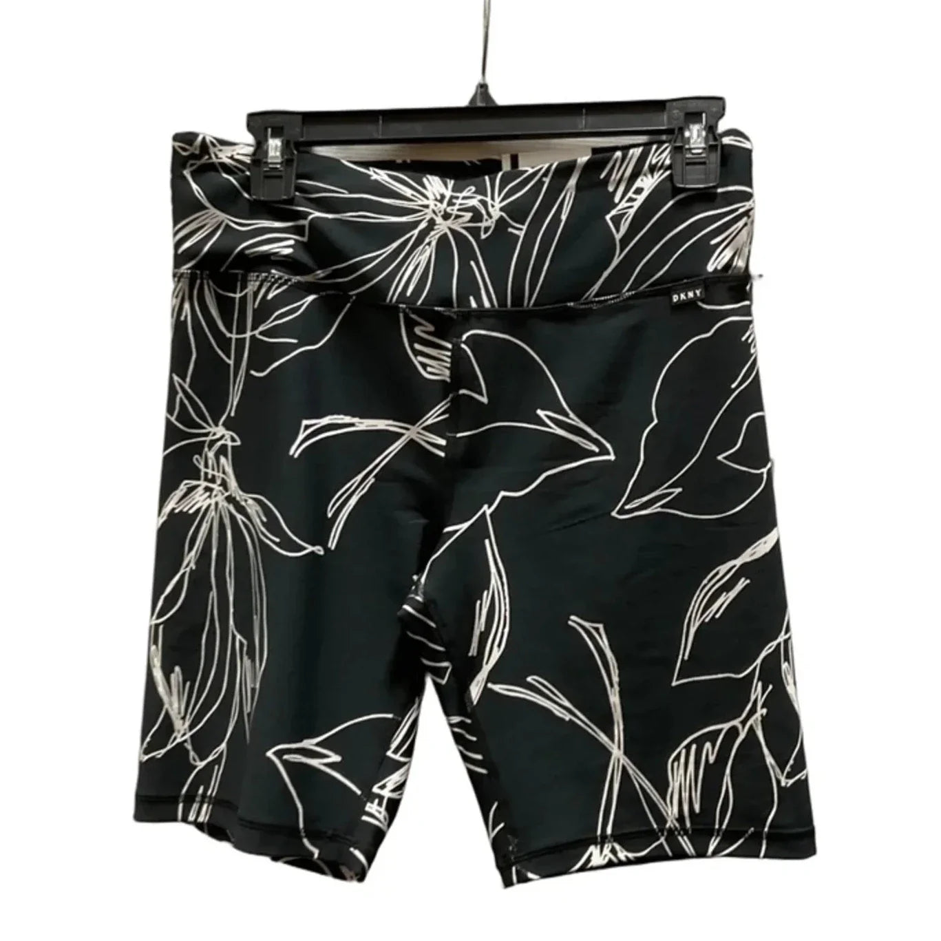 Athletic Shorts By Dkny In Black & White, Size: L