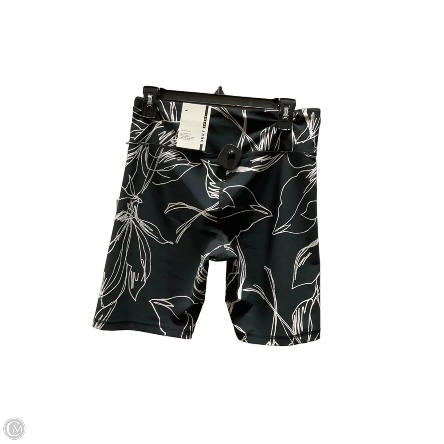 Athletic Shorts By Dkny In Black & White, Size: L