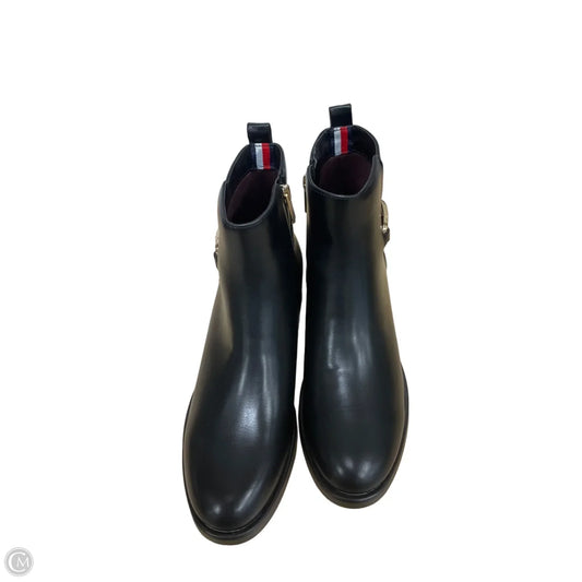 Boots Ankle Heels By Tommy Hilfiger In Black, Size: 8.5