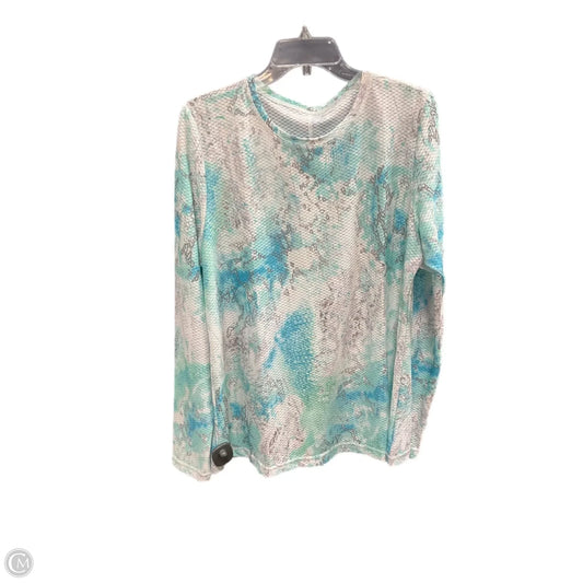 Top Long Sleeve By Clothes Mentor In Blue & Green, Size: 1x