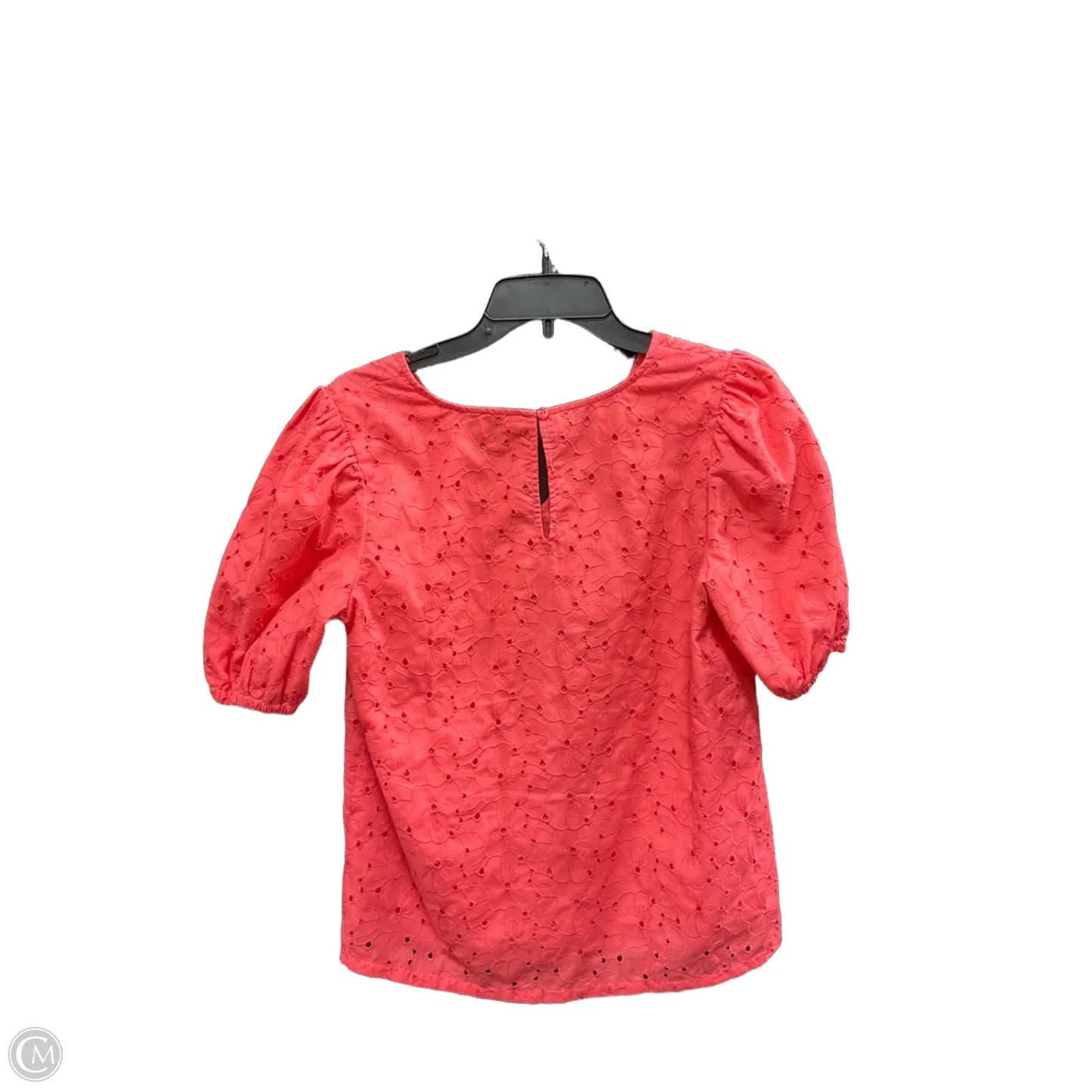 Top Short Sleeve By Ann Taylor In Coral, Size: S