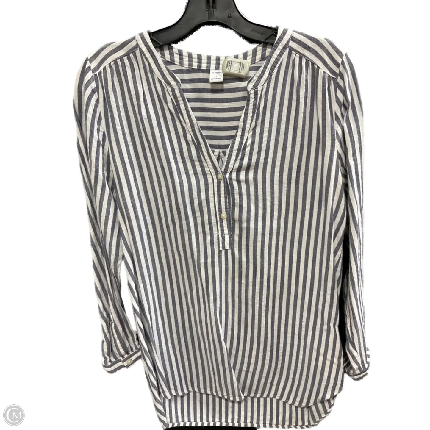Top Long Sleeve By Old Navy In Striped Pattern, Size: S