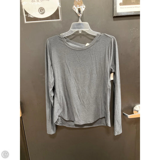 Athletic Top Long Sleeve Crewneck By Old Navy In Grey, Size: M