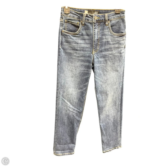 Jeans Straight By Kut In Blue Denim, Size: Xxs