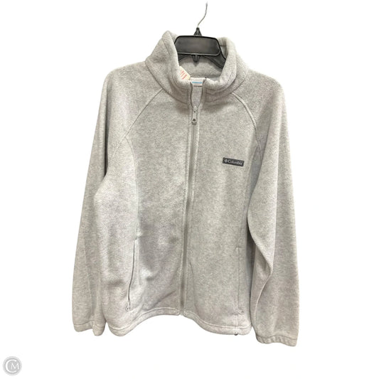 Jacket Fleece By Columbia In Grey, Size: Xxl