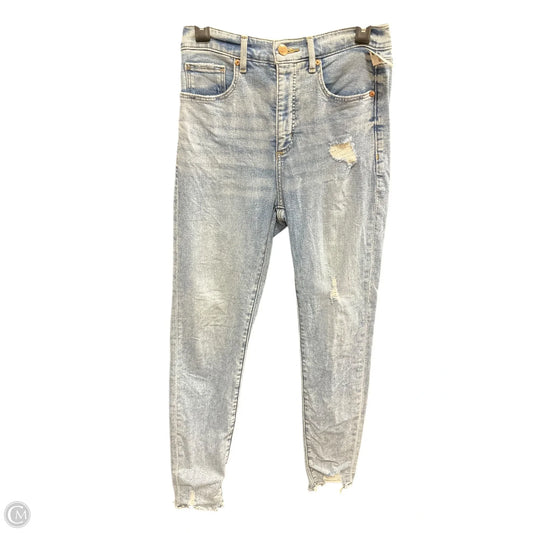 Jeans Skinny By Loft In Blue Denim, Size: 4