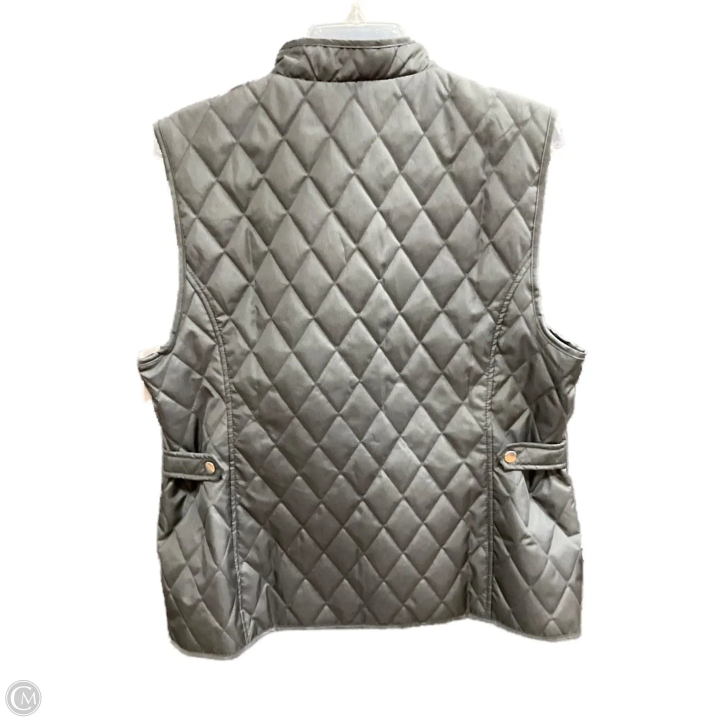 Vest Puffer & Quilted By Appleseeds In Black, Size: L