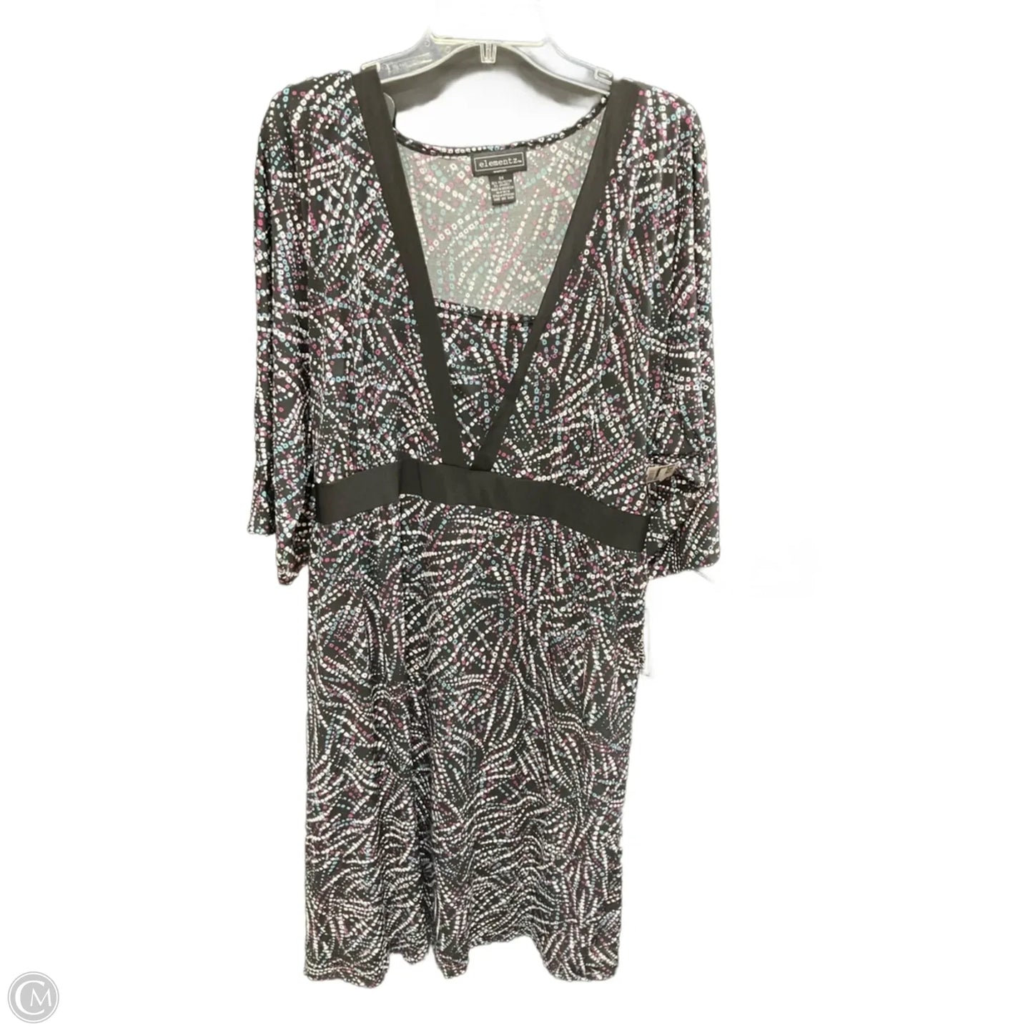 Dress Casual Midi By Elementz In Multi-colored, Size: 3x