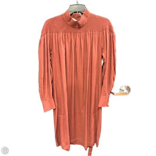 Dress Casual Midi By Uniqlo In Brown, Size: Xs