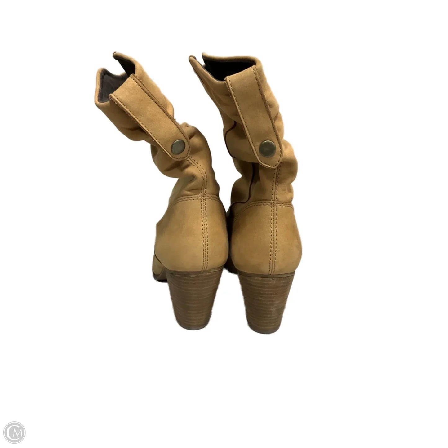 Boots Ankle Heels By Aldo In Tan, Size: 8.5