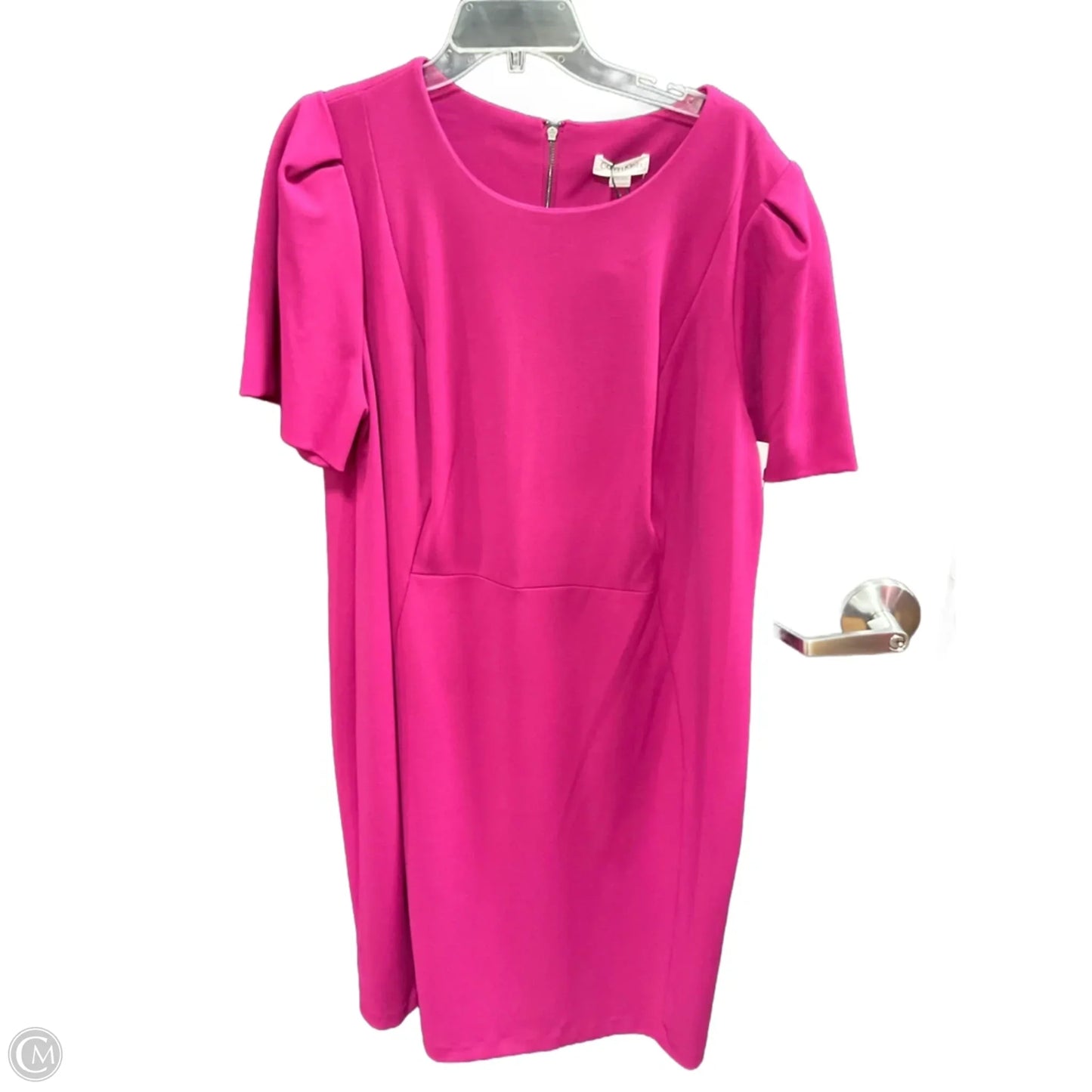 Dress Casual Midi By Calvin Klein In Purple, Size: 1x