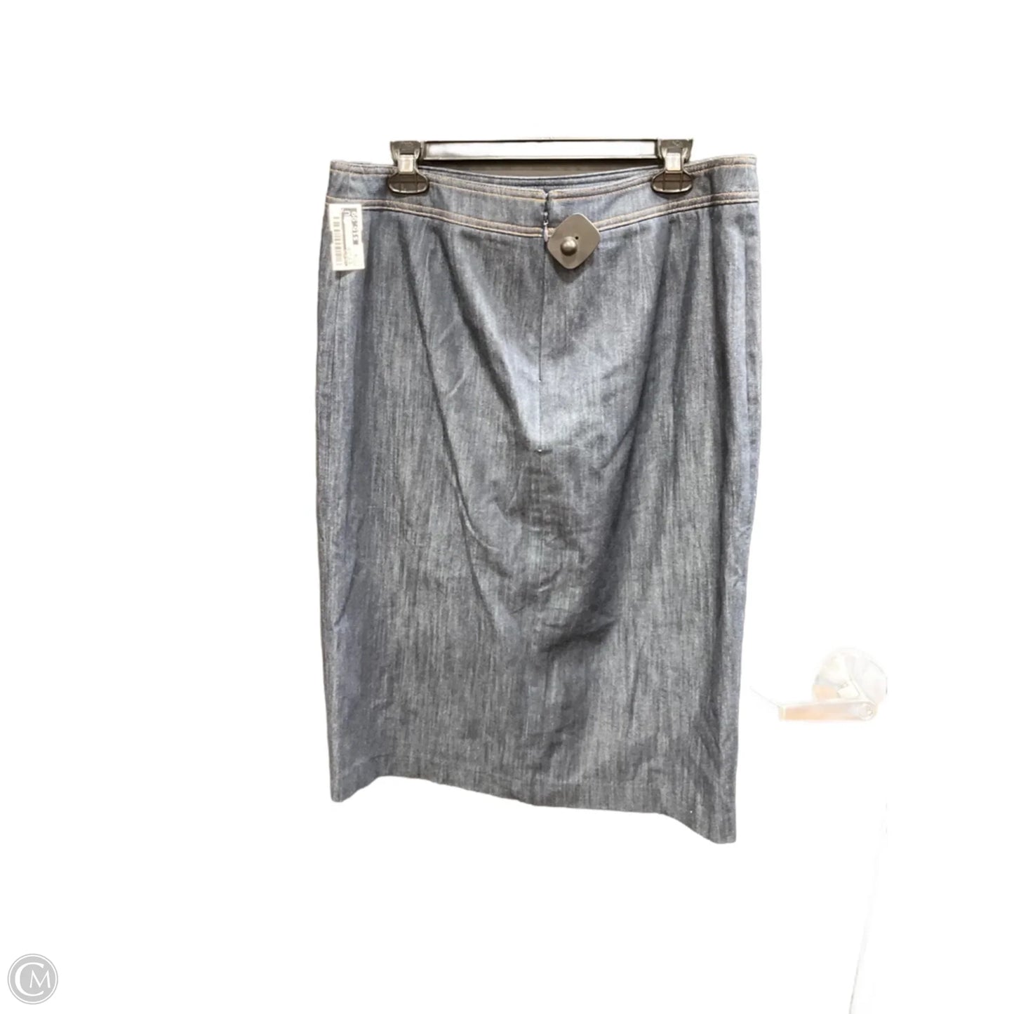 Skirt Midi By Talbots In Blue Denim, Size: 14