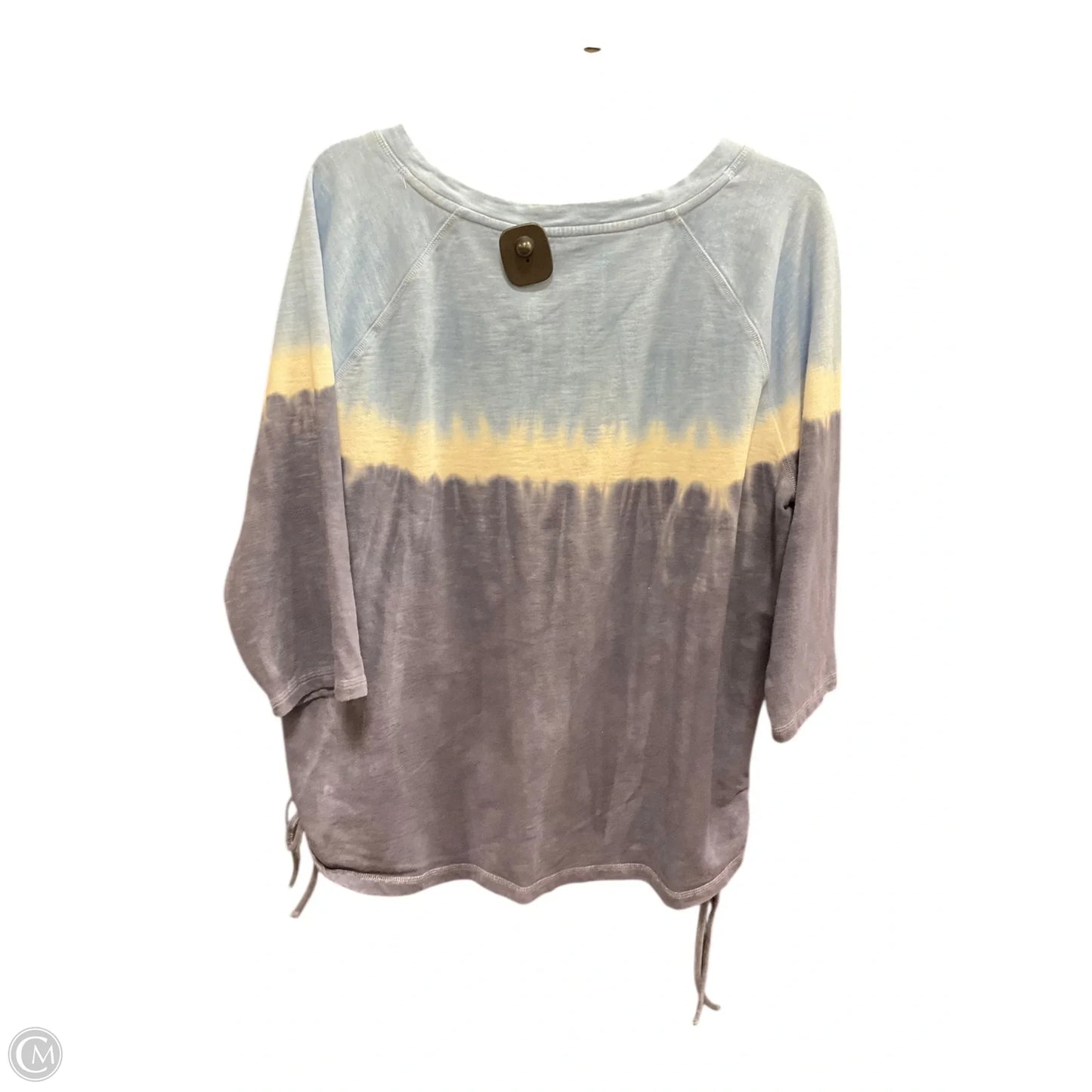 Top 3/4 Sleeve By Talbots In Blue, Size: 1x