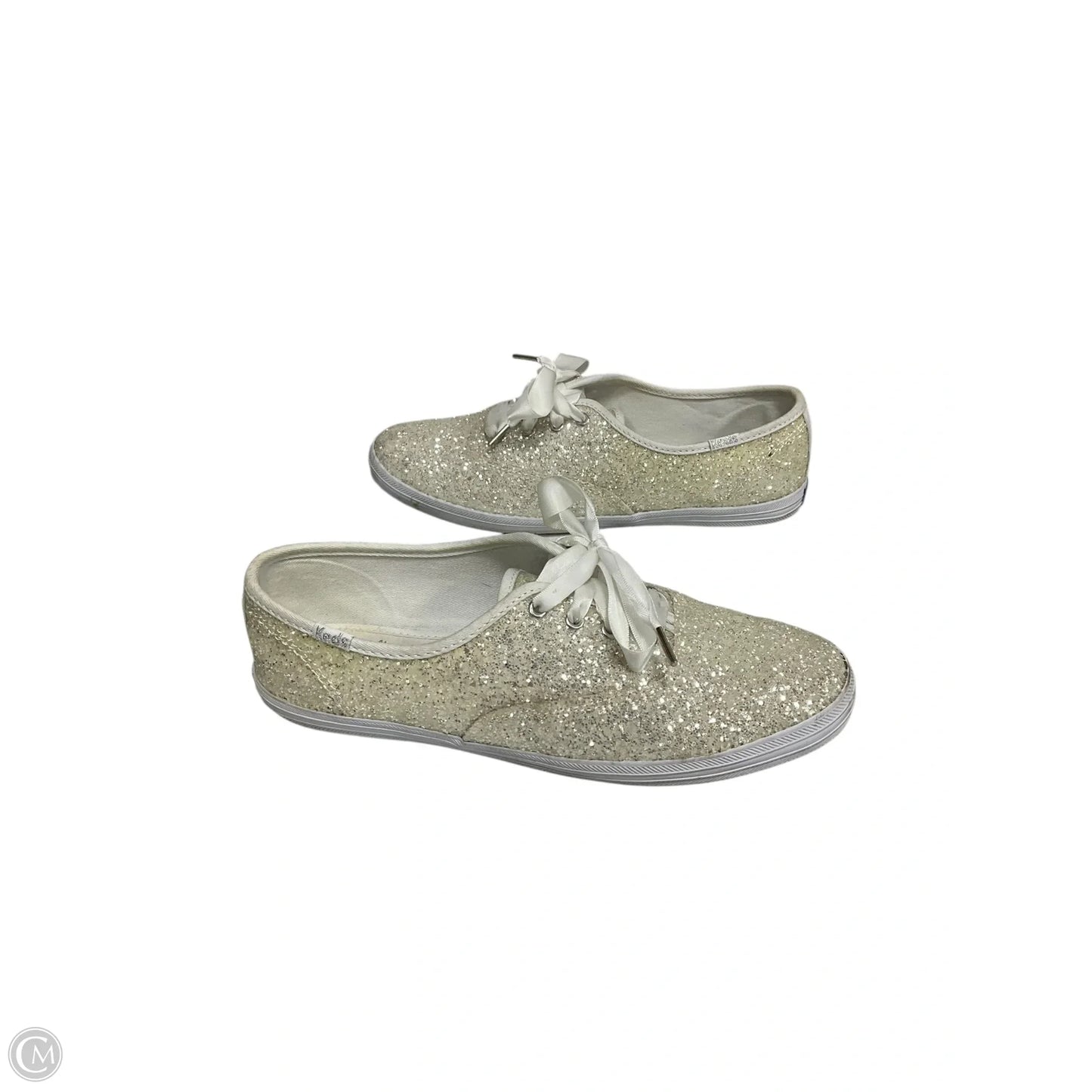 Shoes Designer By Kate Spade In Silver, Size: 7