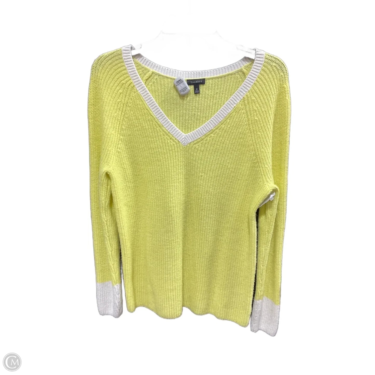 Sweater By Talbots In Yellow, Size: M