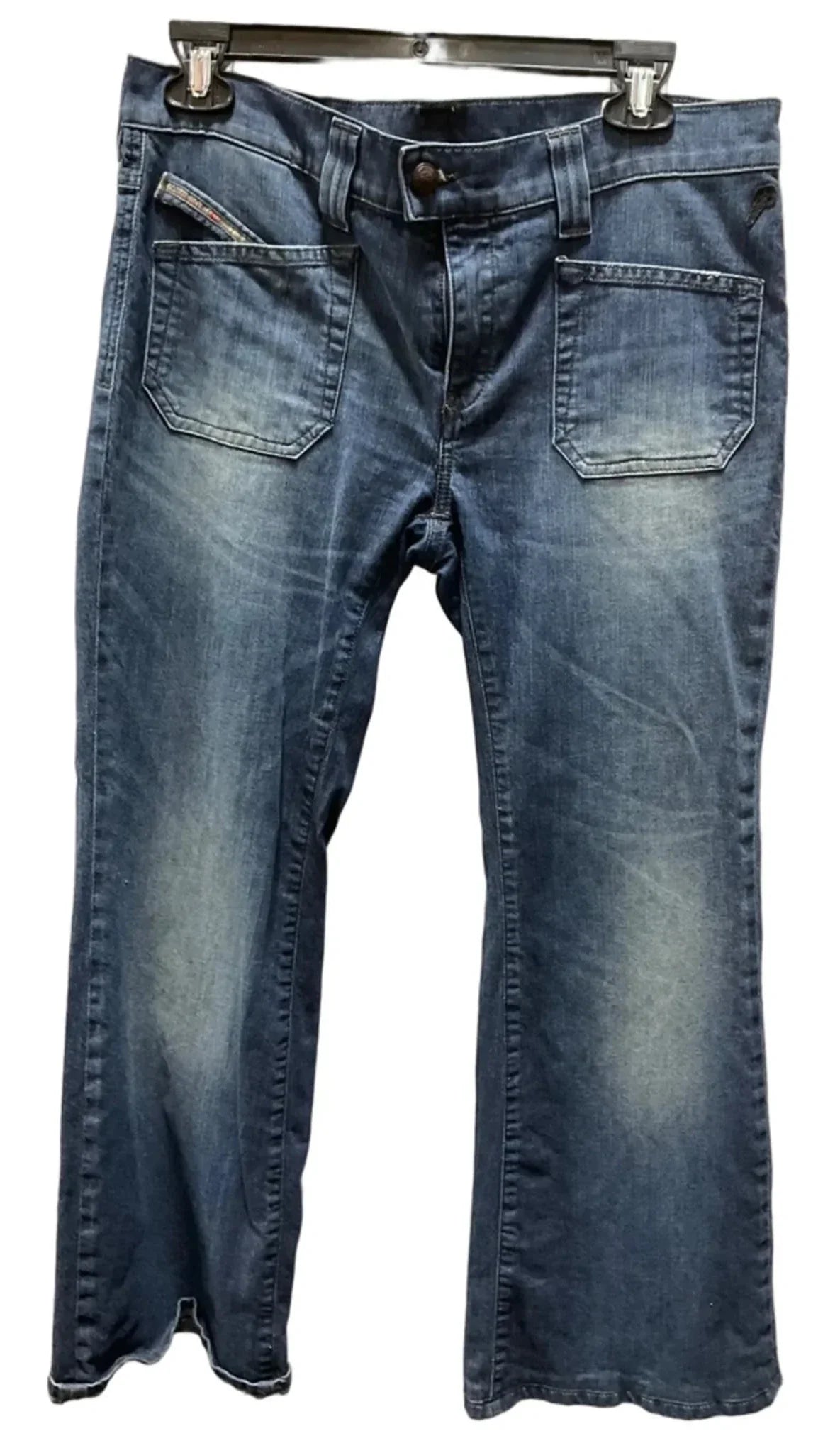 Jeans Boot Cut By Deisel In Blue Denim, Size: 10