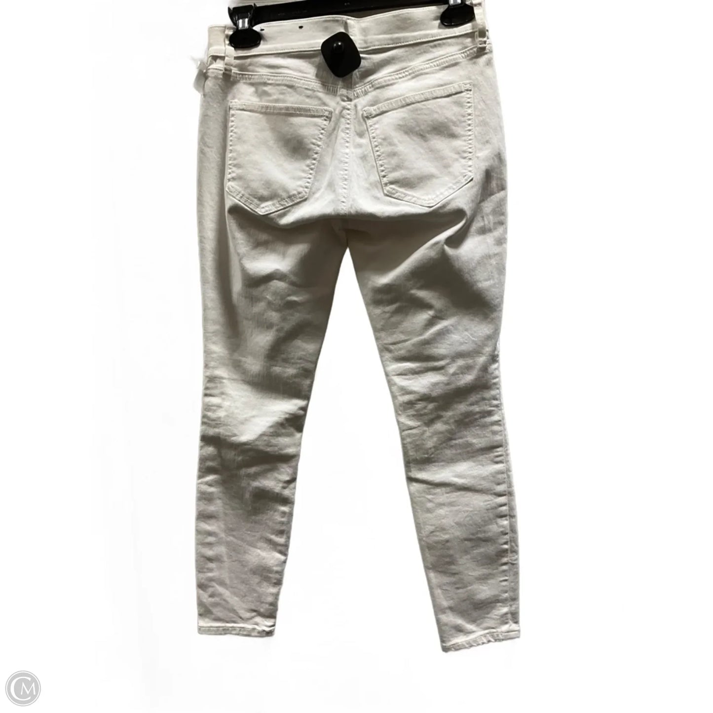 Jeans Skinny By Ann Taylor In White Denim, Size: Xsp