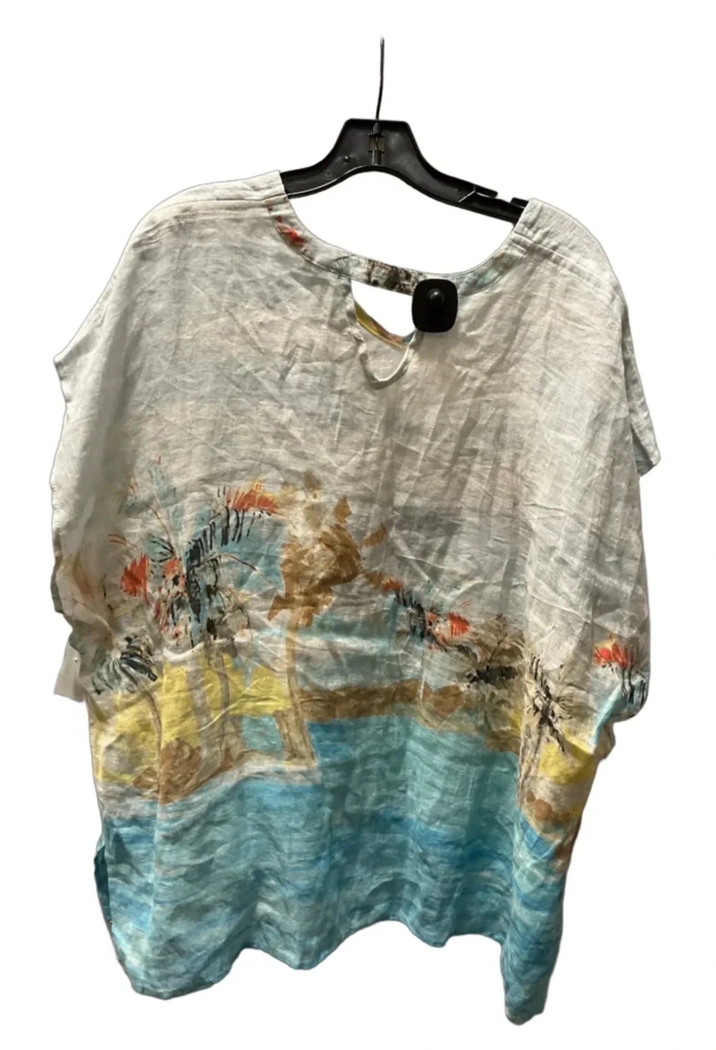 Top Sleeveless By Chicos In Tropical Print, Size: S