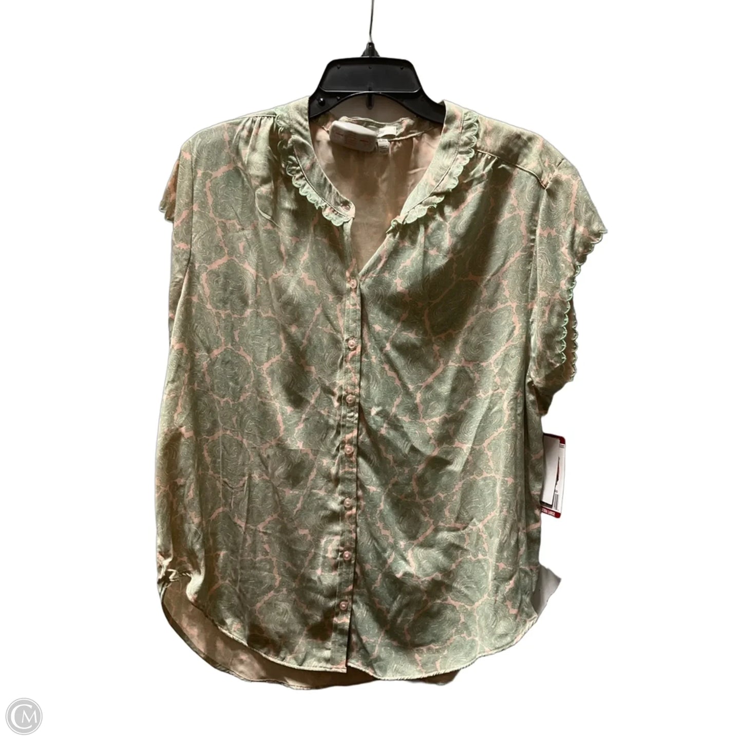 Top Short Sleeve By Joie In Paisley Print, Size: Xl