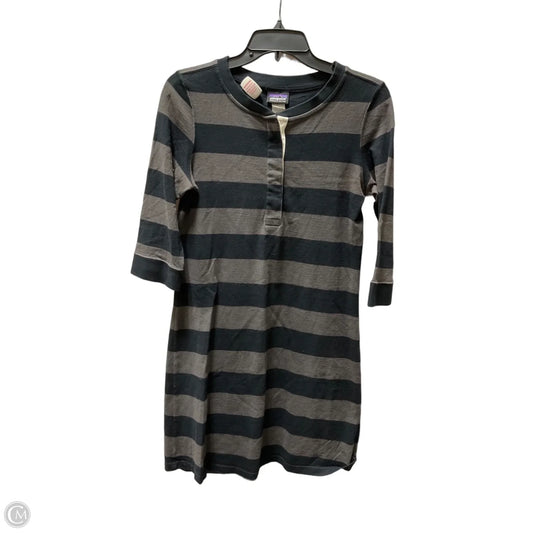 Dress Casual Midi By Patagonia In Striped Pattern, Size: S