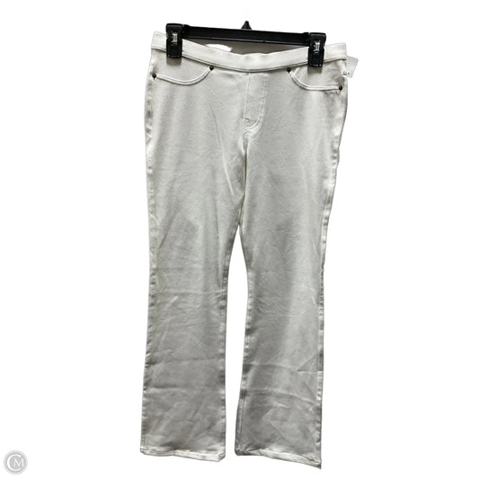 Jeans Flared By Hue In White, Size: M