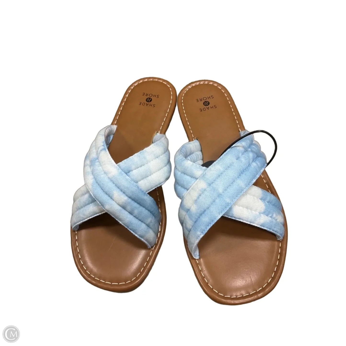 Sandals Flats By Shade & Shore In Blue, Size: 8