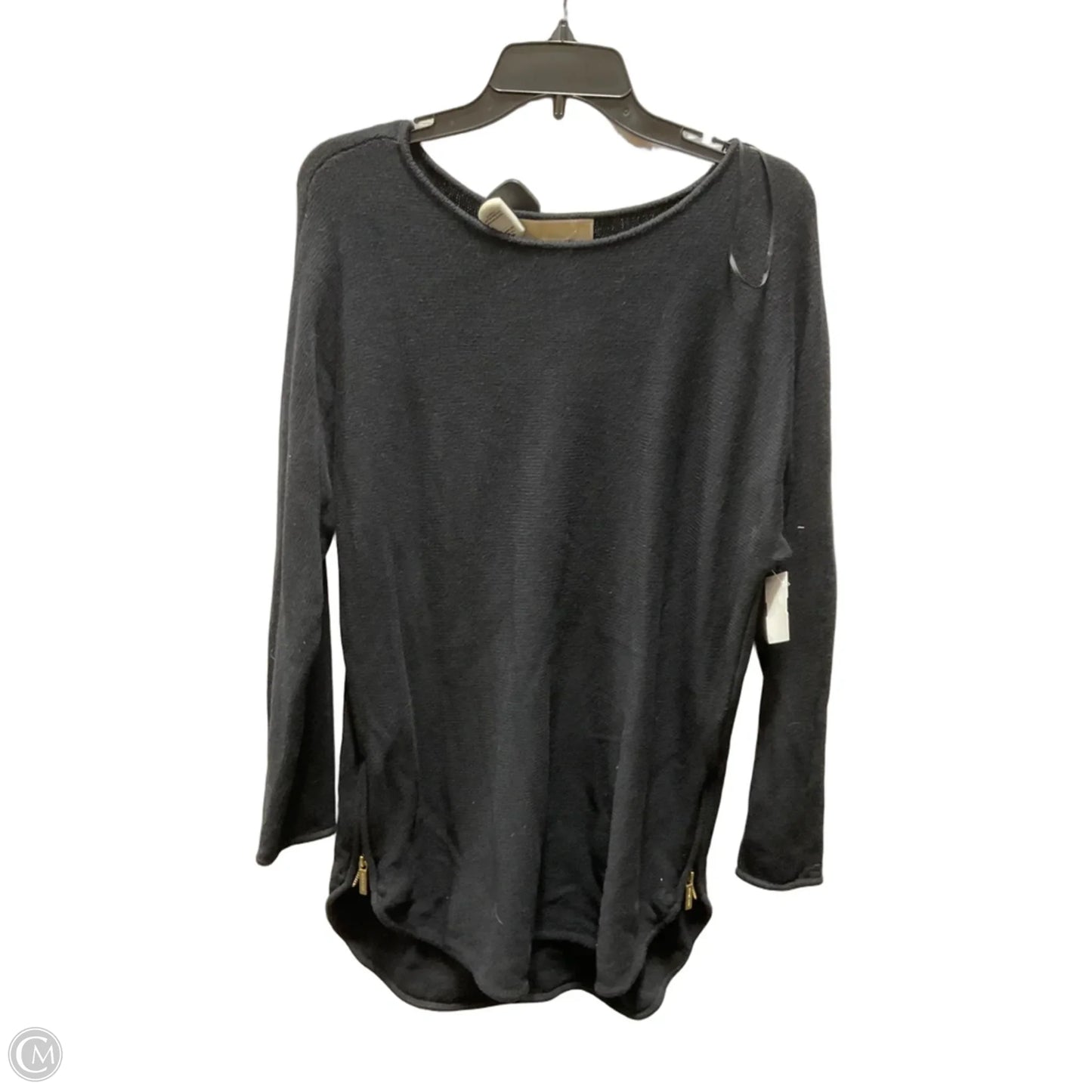 Top Long Sleeve By Michael By Michael Kors In Black, Size: L