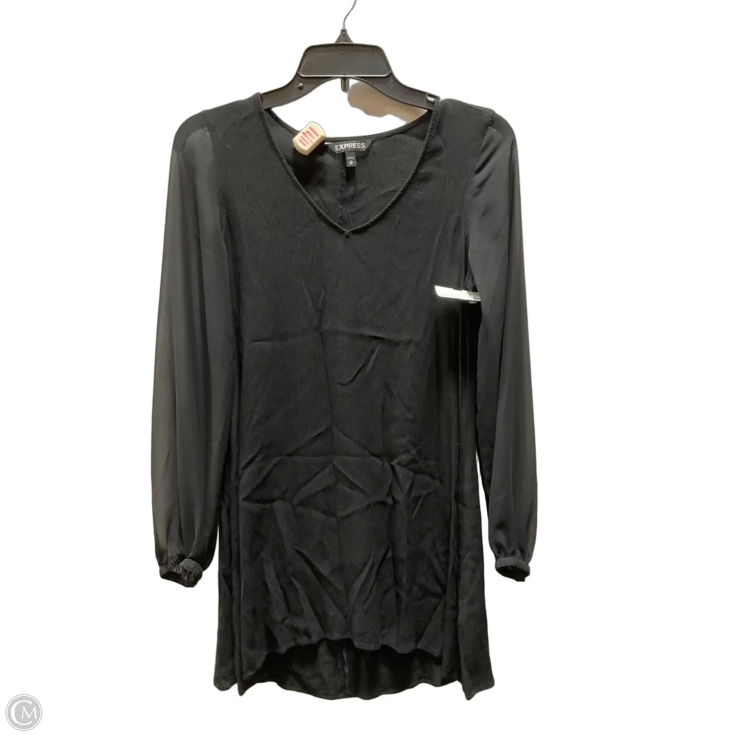 Dress Casual Midi By Express In Black, Size: Xs