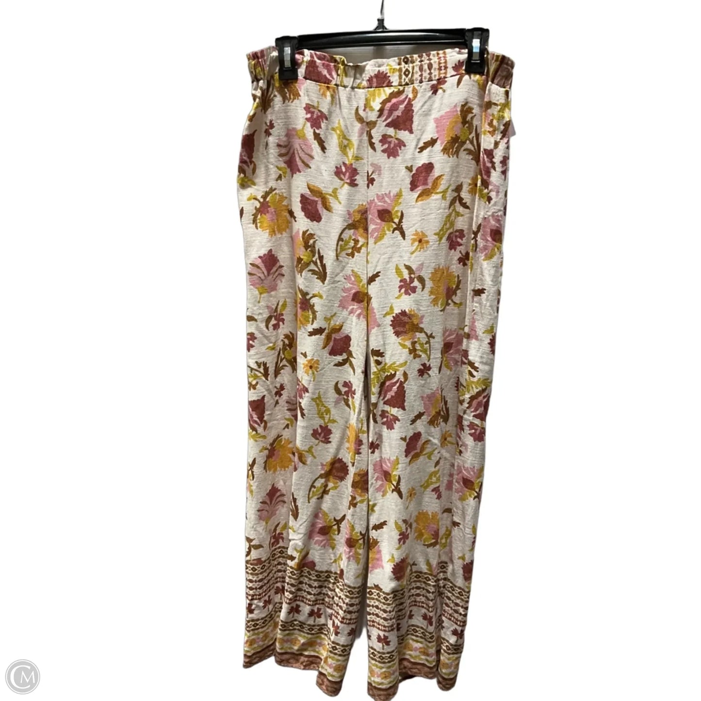 Pants Lounge By Good Luck Gem In Floral Print, Size: L