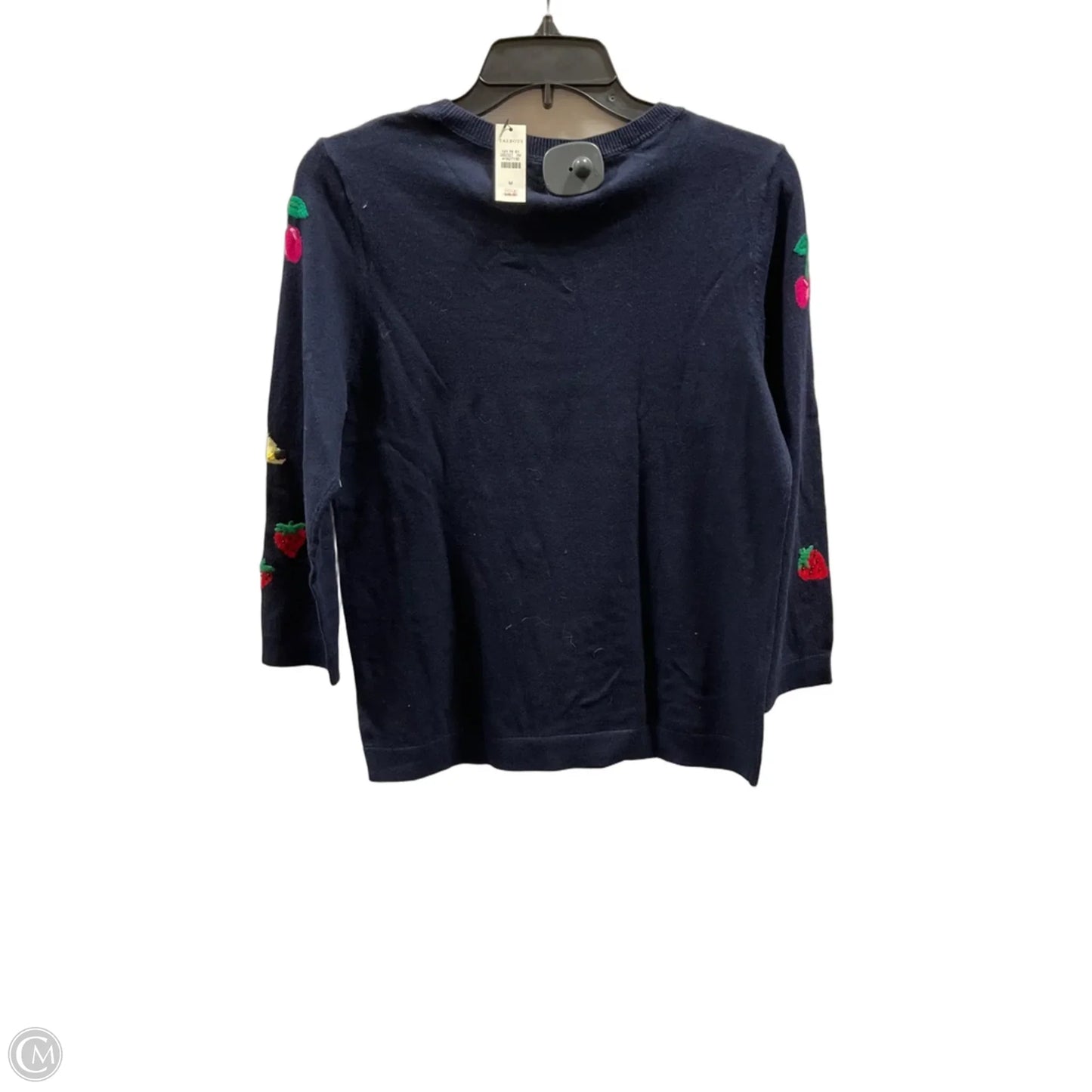 Top Long Sleeve By Talbots In Navy, Size: M