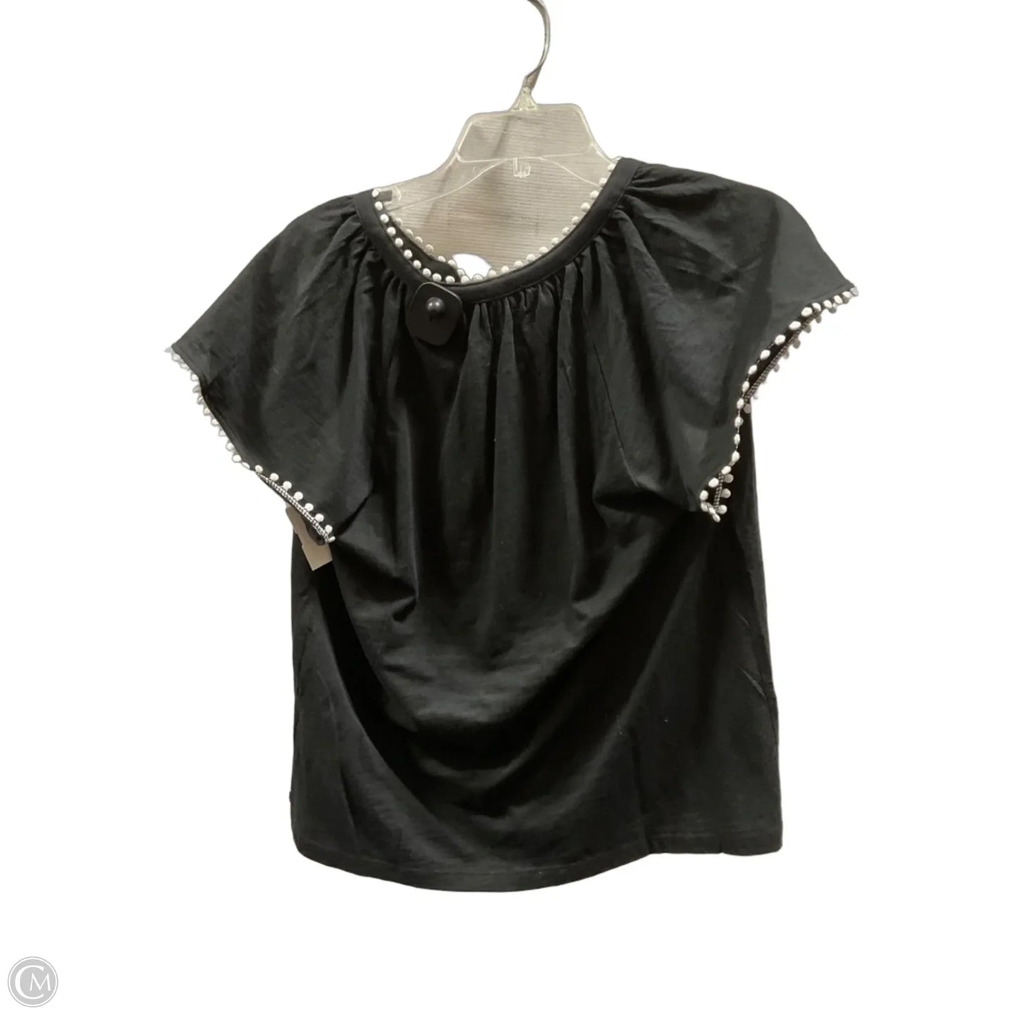 Top Short Sleeve By Tommy Hilfiger In Black, Size: S