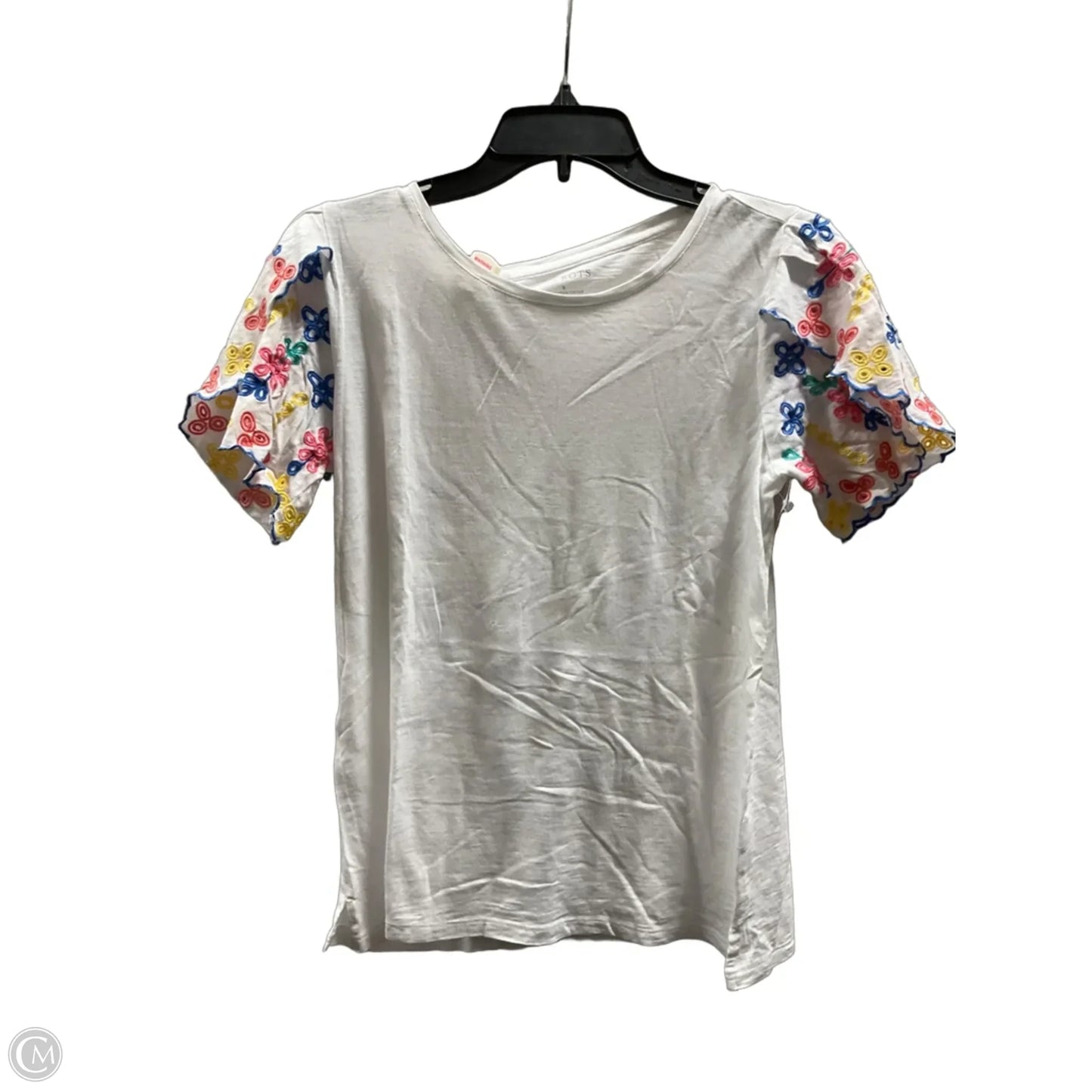 Top Short Sleeve By Talbots In White, Size: S