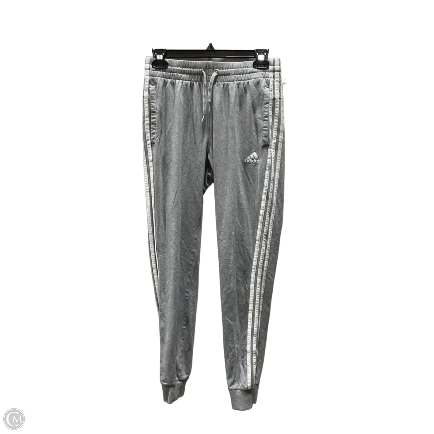 Athletic Pants By Adidas In Grey, Size: S