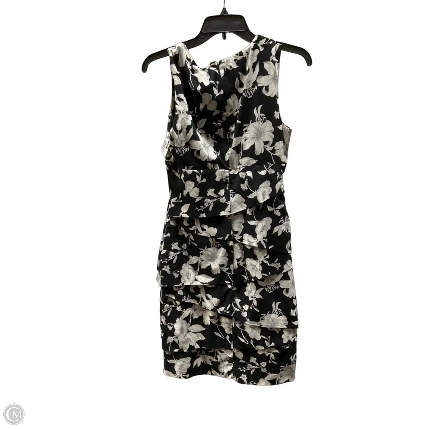 Dress Casual Midi By White House Black Market In Black & White, Size: 6