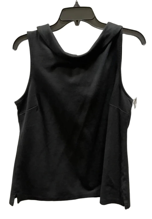 Top Sleeveless By Talbots In Black, Size: L