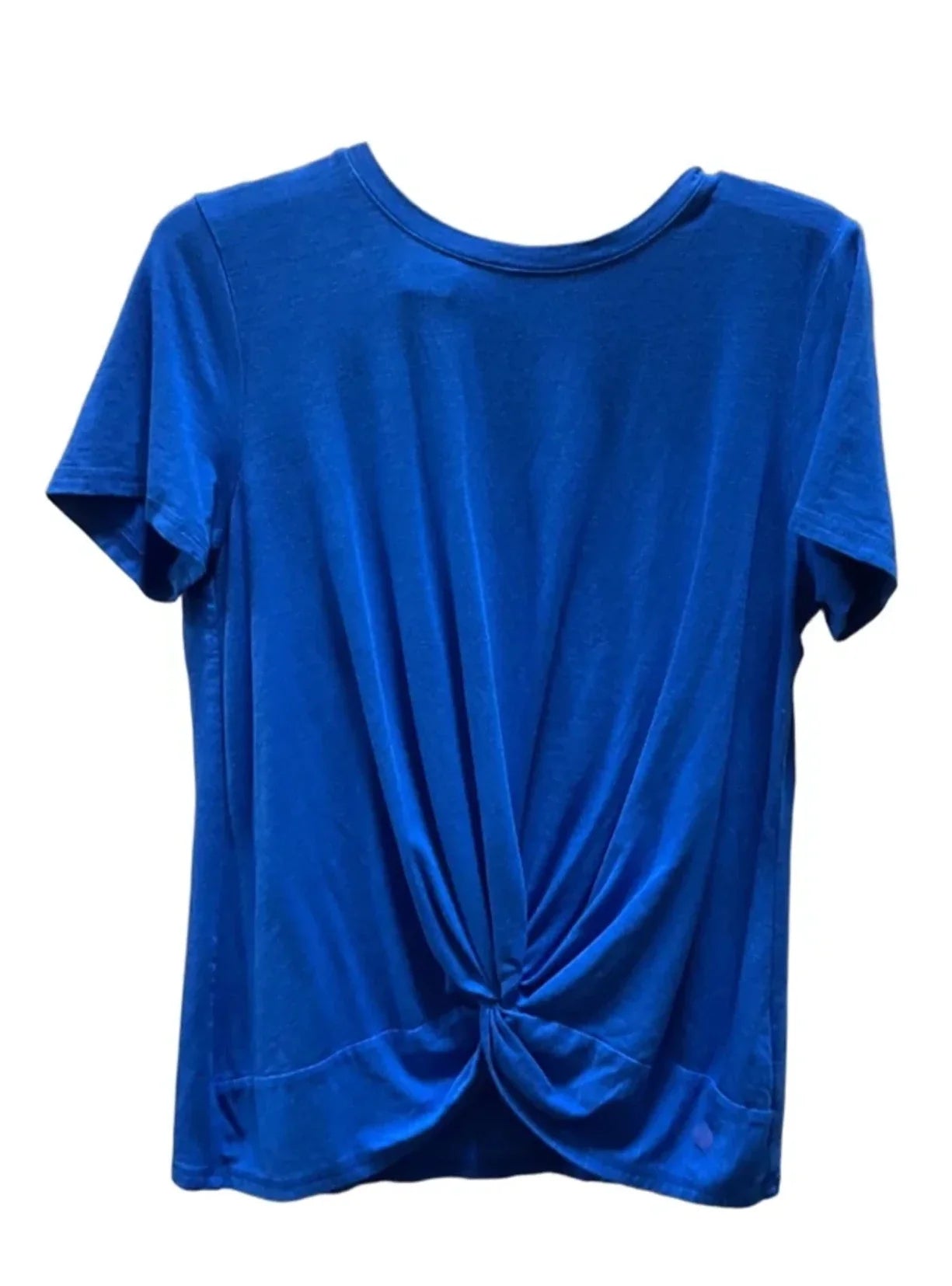 Top Short Sleeve Basic By Talbots In Blue, Size: L