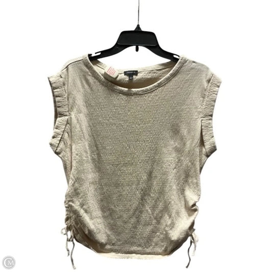 Top Sleeveless By Talbots In Cream, Size: L