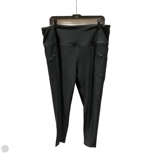 Athletic Leggings By Eddie Bauer In Black, Size: Xl