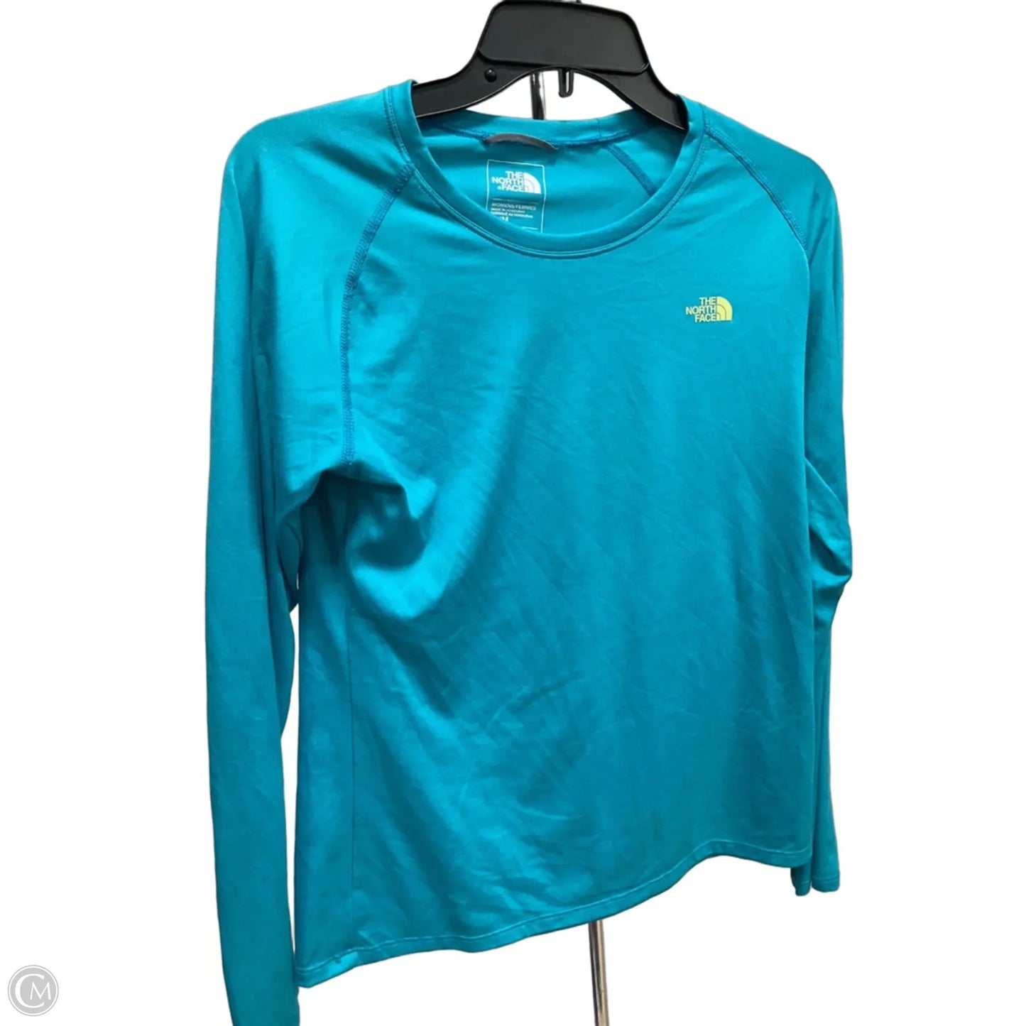Athletic Top Long Sleeve Crewneck By The North Face In Blue, Size: M