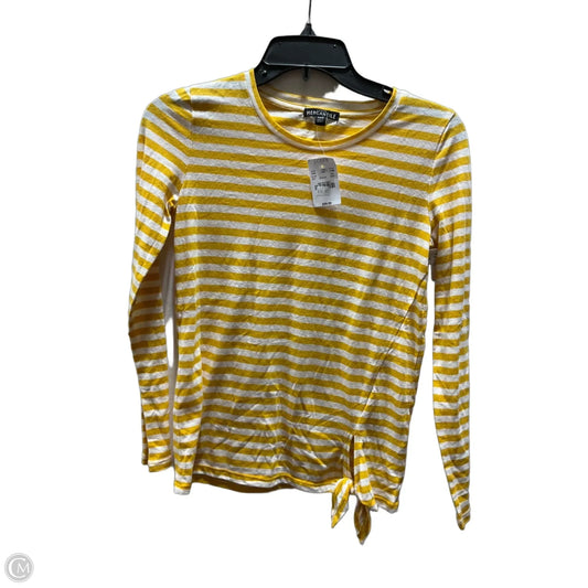 Top Long Sleeve Basic By J. Crew In Striped Pattern, Size: Xxs